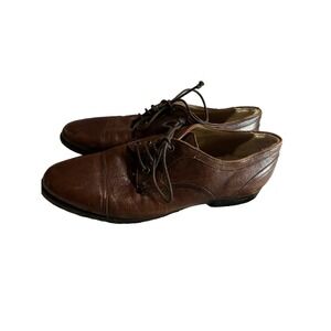 Ugg Leather Oxford Mens Shoes Sz 9 Brown Lace-Up Casual Dressy